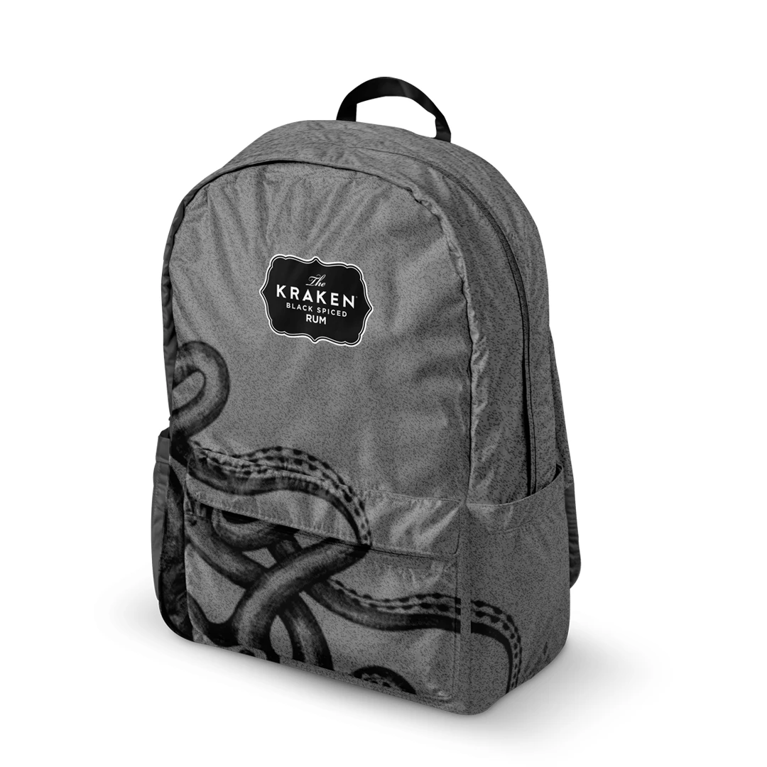 Kraken Black Spiced Rum custom backpack